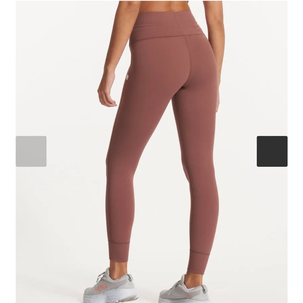 Vuori Daily Leggings Pink Brown Clay Color no drawstring Sz S